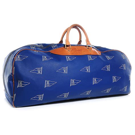 LOUIS VUITTON Americas Cup Boston Bag Blue 